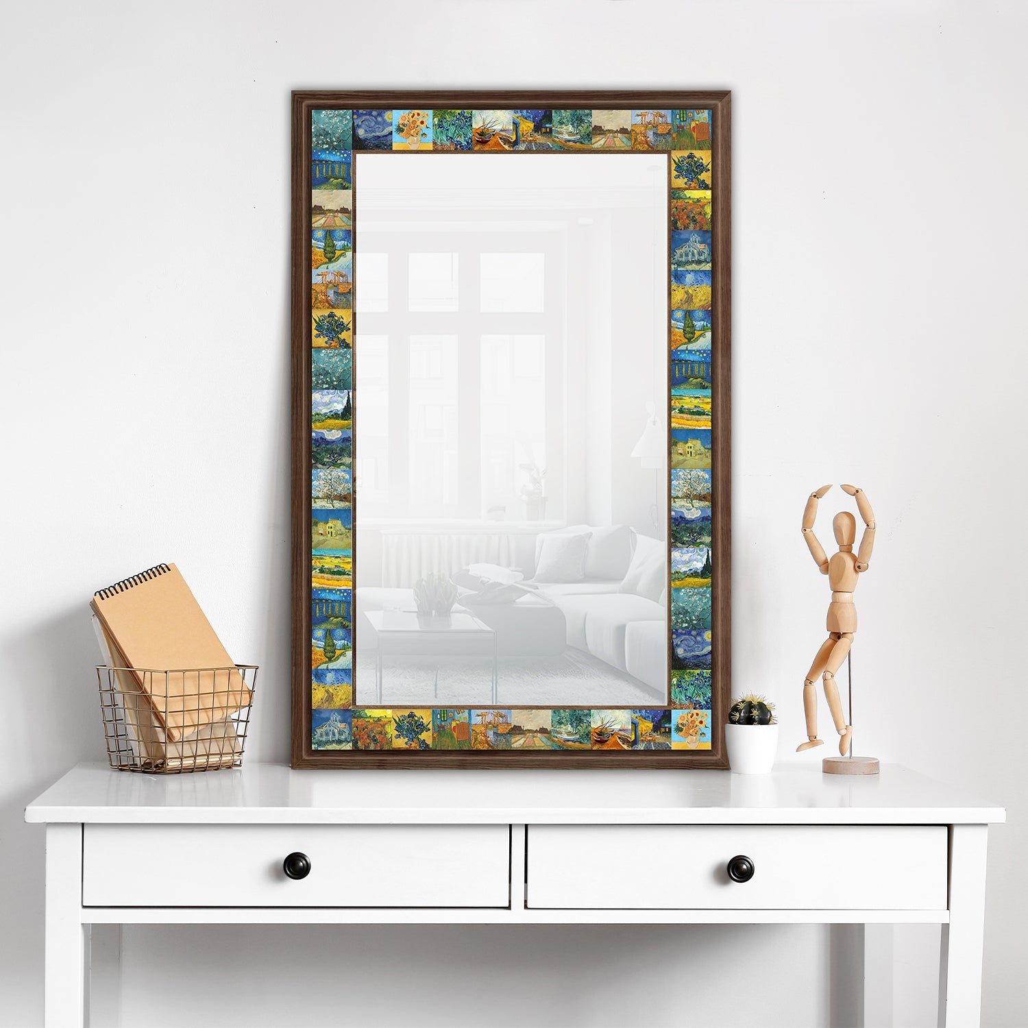 Van Gogh Masterpieces Mirror with dresser | Artistry Home