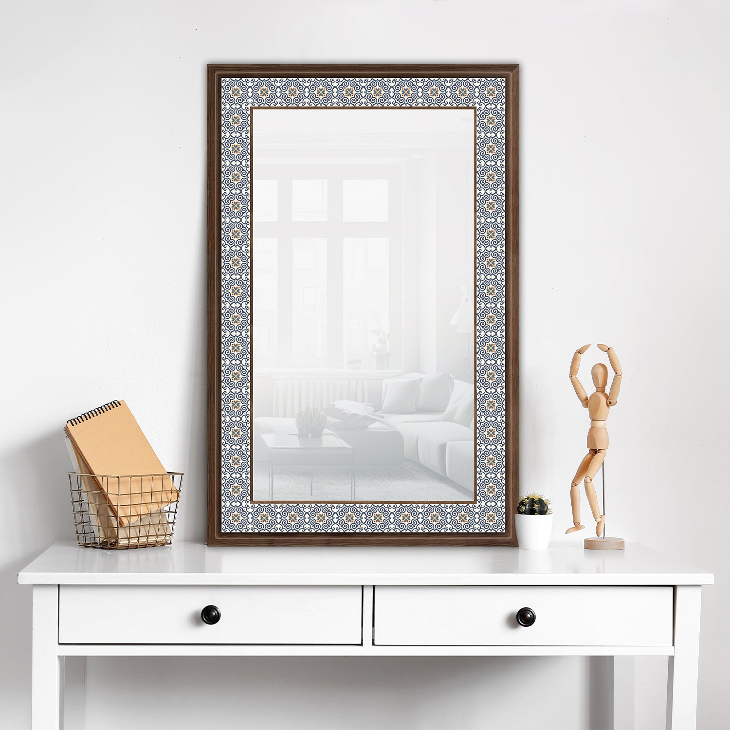Marble Art Mirror with dresser | Artistry Home