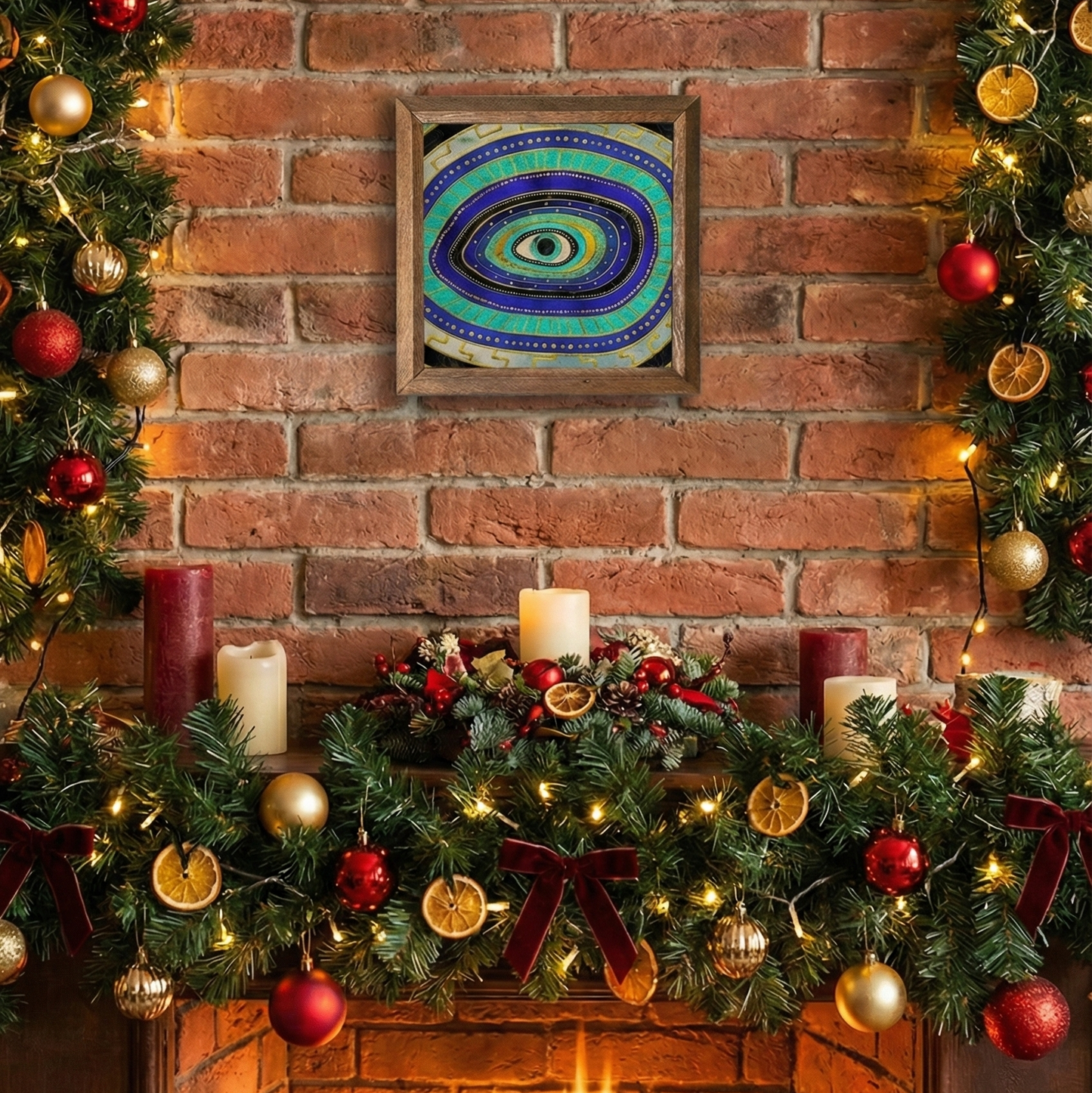 Evil Eye Nazar Stone Wall Art