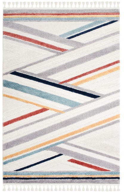 Scandinavian Modern Multicoloured Geometric Area Rug