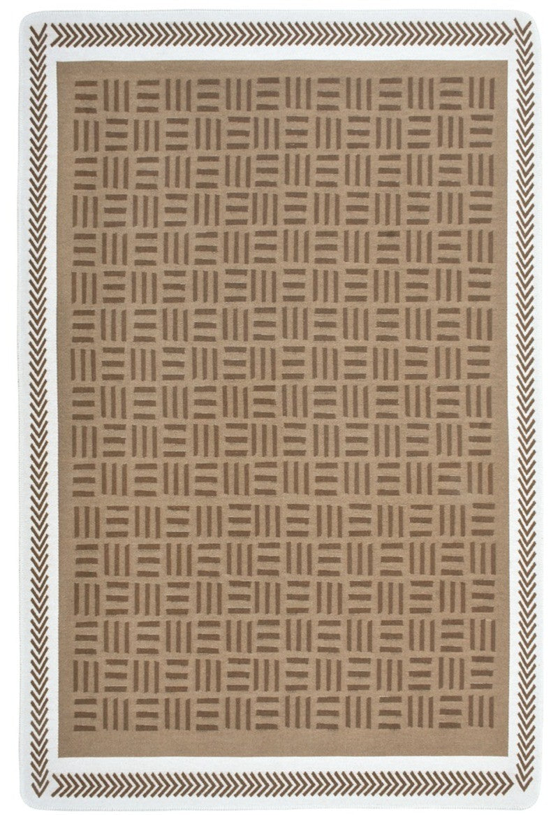 Arya Neo Brown & White Washable Recycled Cotton Rug