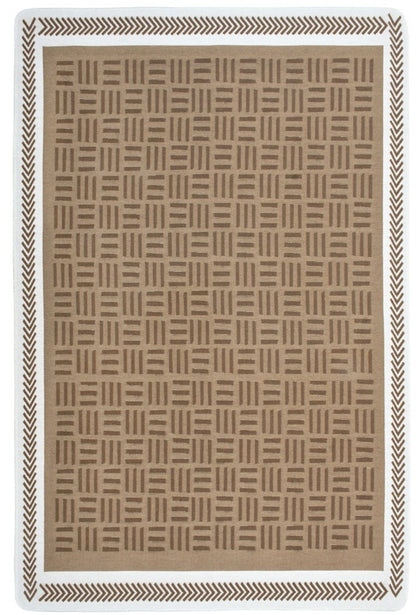 Arya Neo Brown & White Washable Recycled Cotton Rug
