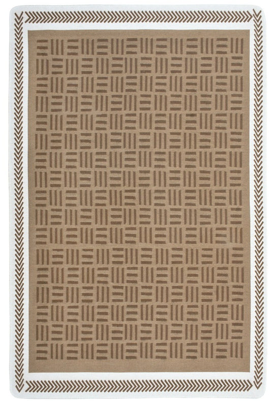 Arya Neo Brown & White Washable Recycled Cotton Rug