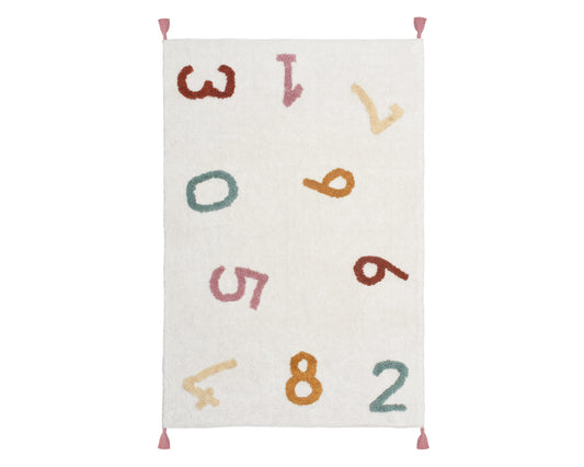 Cotton Boon Numbers Rug - Full View | Artistry Home