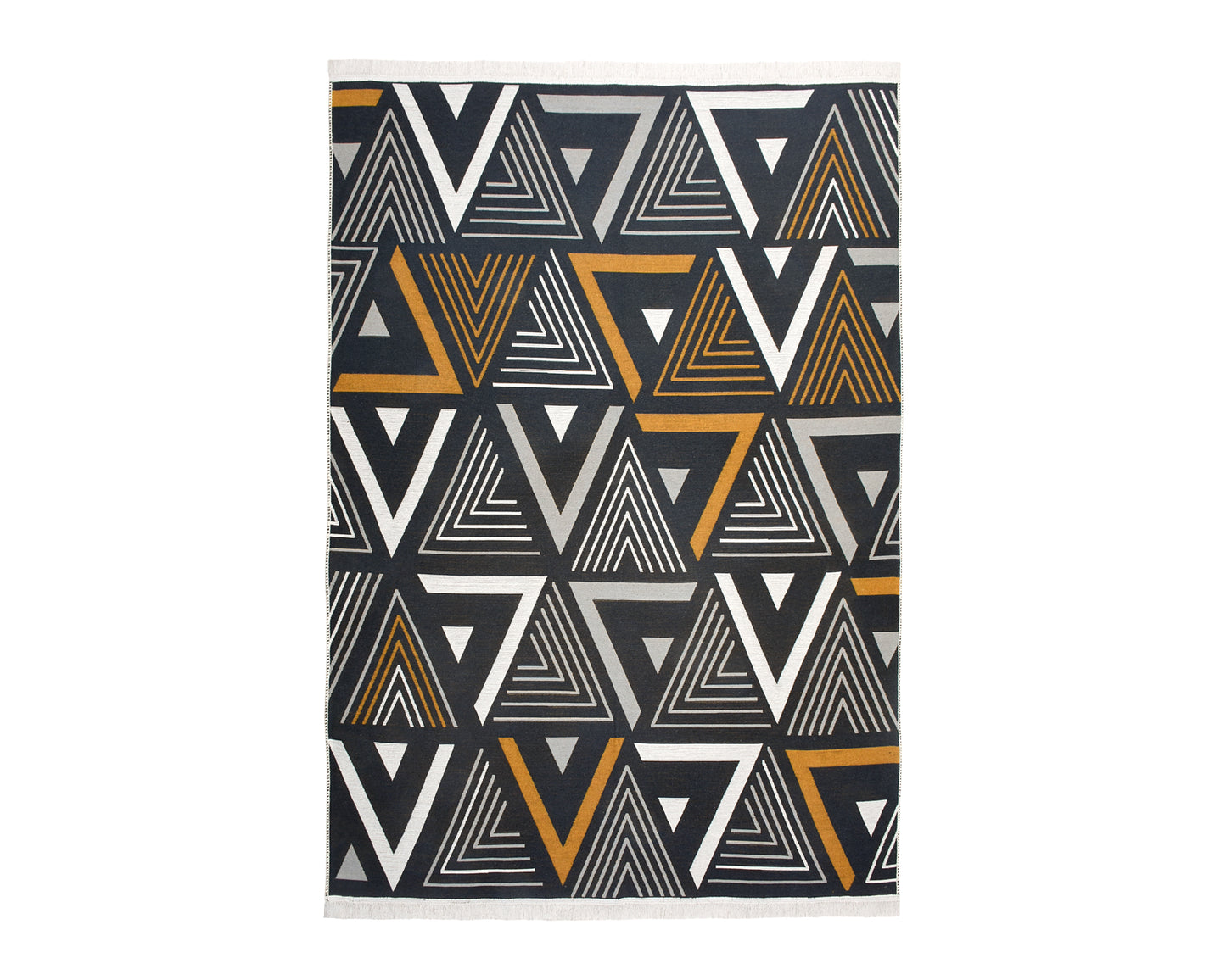 Arya Yellow Grey Rug - Full View | Artistry Home