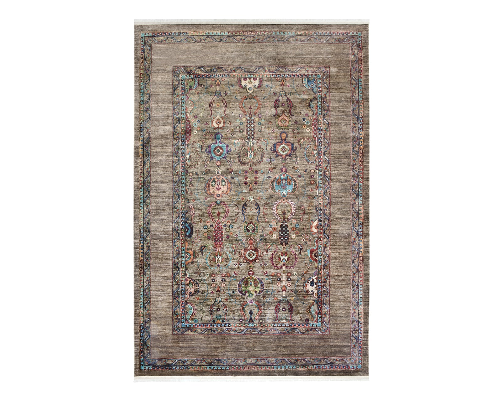 Antique Olive Rug - Full View | Artistry Home