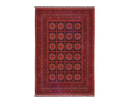 Afghan Flame Rug - Full View | Artistry Home