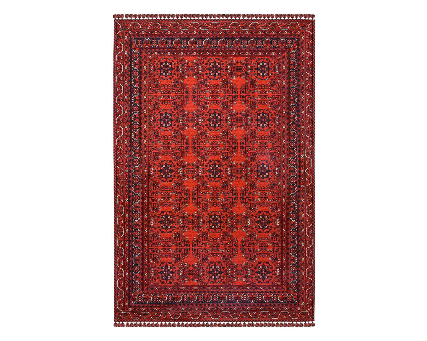 Afghan Red Rug - Full View | Artistry Home