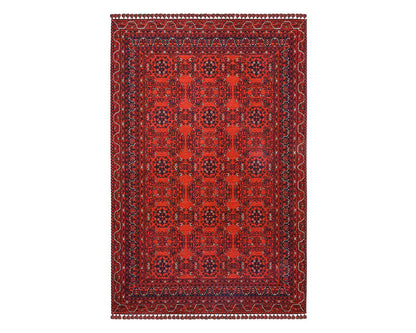 Afghan Red Rug - Full View | Artistry Home