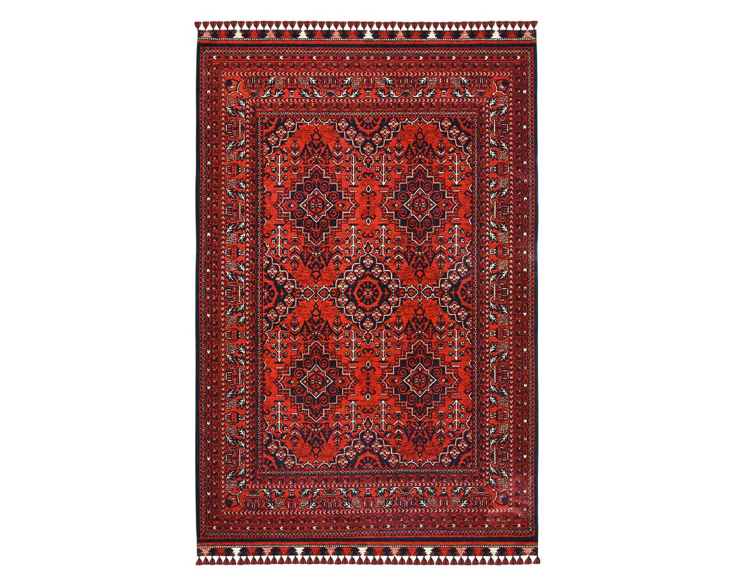 Afghan Ruby Rug - Full View | Artistry Home