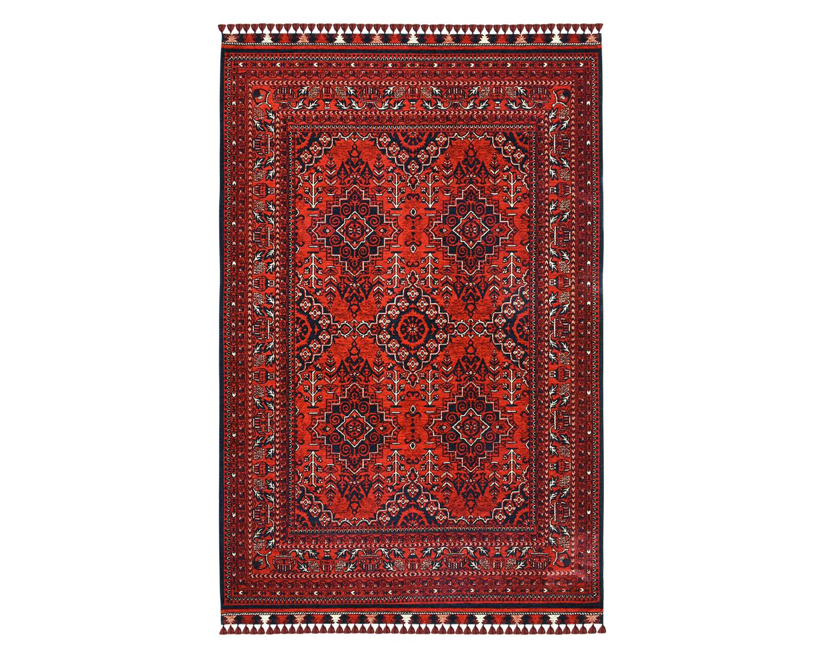 Afghan Ruby Rug - Full View | Artistry Home
