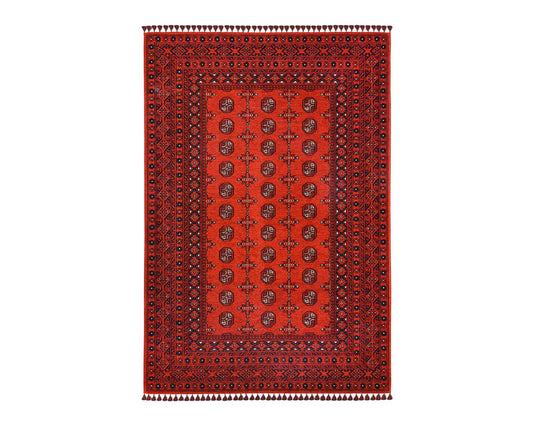 Afghan Cherry Rug - Full View | Artistry Home