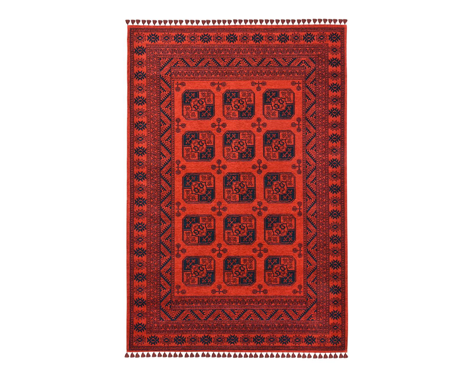 Afghan Blaze Rug - Full View | Artistry Home