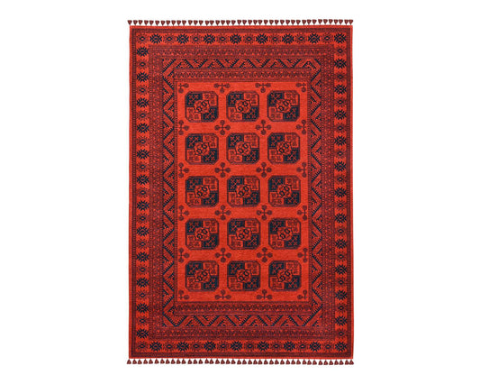 Afghan Blaze Rug - Full View | Artistry Home