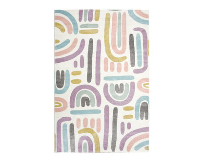 Pastel Rainbow Rug - Full View | Artistry Home
