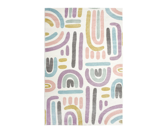 Pastel Rainbow Rug - Full View | Artistry Home