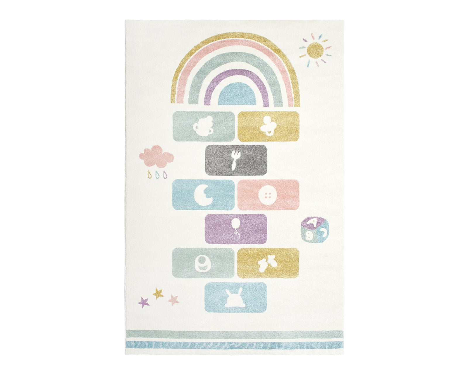 Pastel Hopscotch Rug - Full View | Artistry Home
