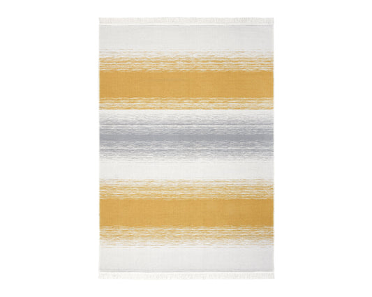 Arya Craft Grey Yellow Rug - Full View | Artistry Home