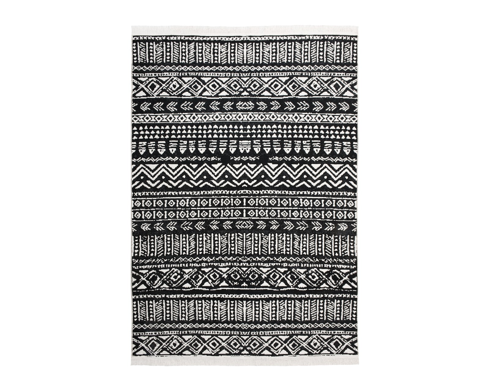 Arya Black Rug - Full View | Artistry Home