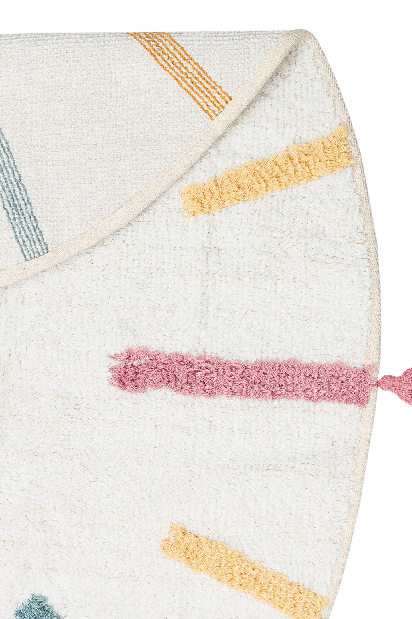 Cotton Boon Stripes Round Rug - Detail View | Artistry Home