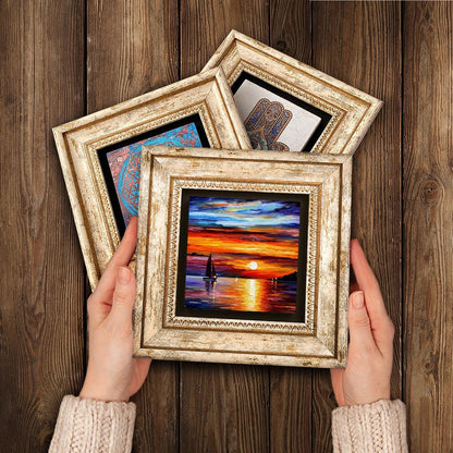 Claude Monet Trio Natural Stone Wall Art - Natural Stone | Artistry Home