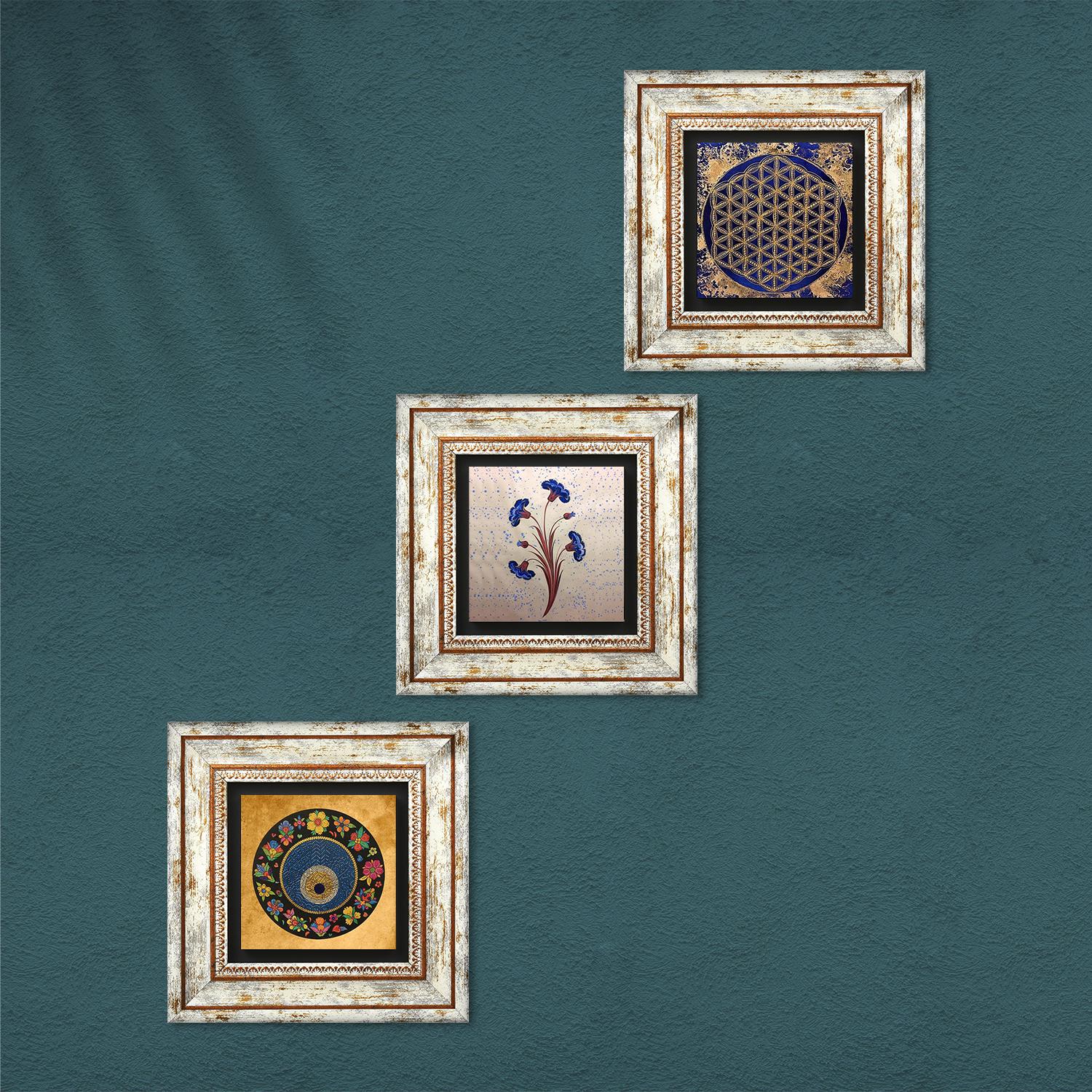 Marble Art Trio Natural Stone Wall Art - Marble Art | Artistry Home