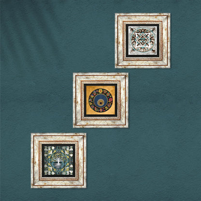 Nazar Trio Natural Stone Wall Art - Nazar | Artistry Home