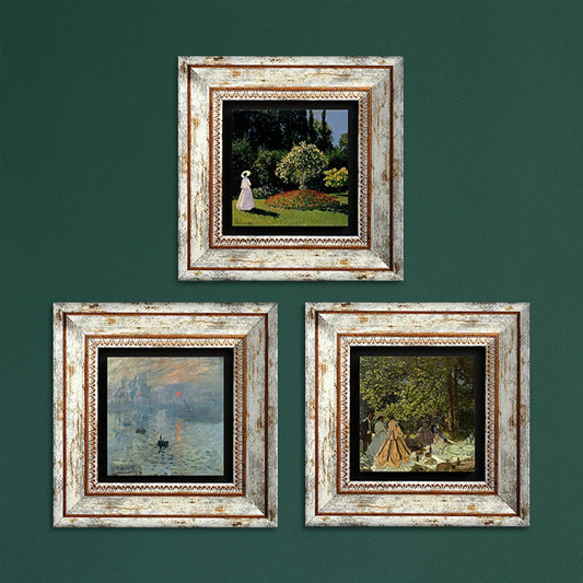 Claude Monet Masterpieces Trio Stone Wall Art | Artistry Home