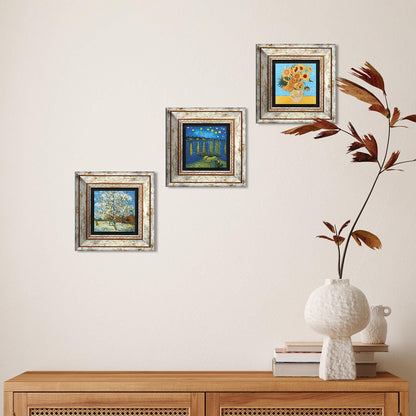 Van Gogh Trio Natural Stone Wall Art - Handmade | Artistry Home