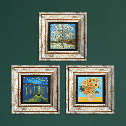 Van Gogh Trio Natural Stone Wall Art | Artistry Home