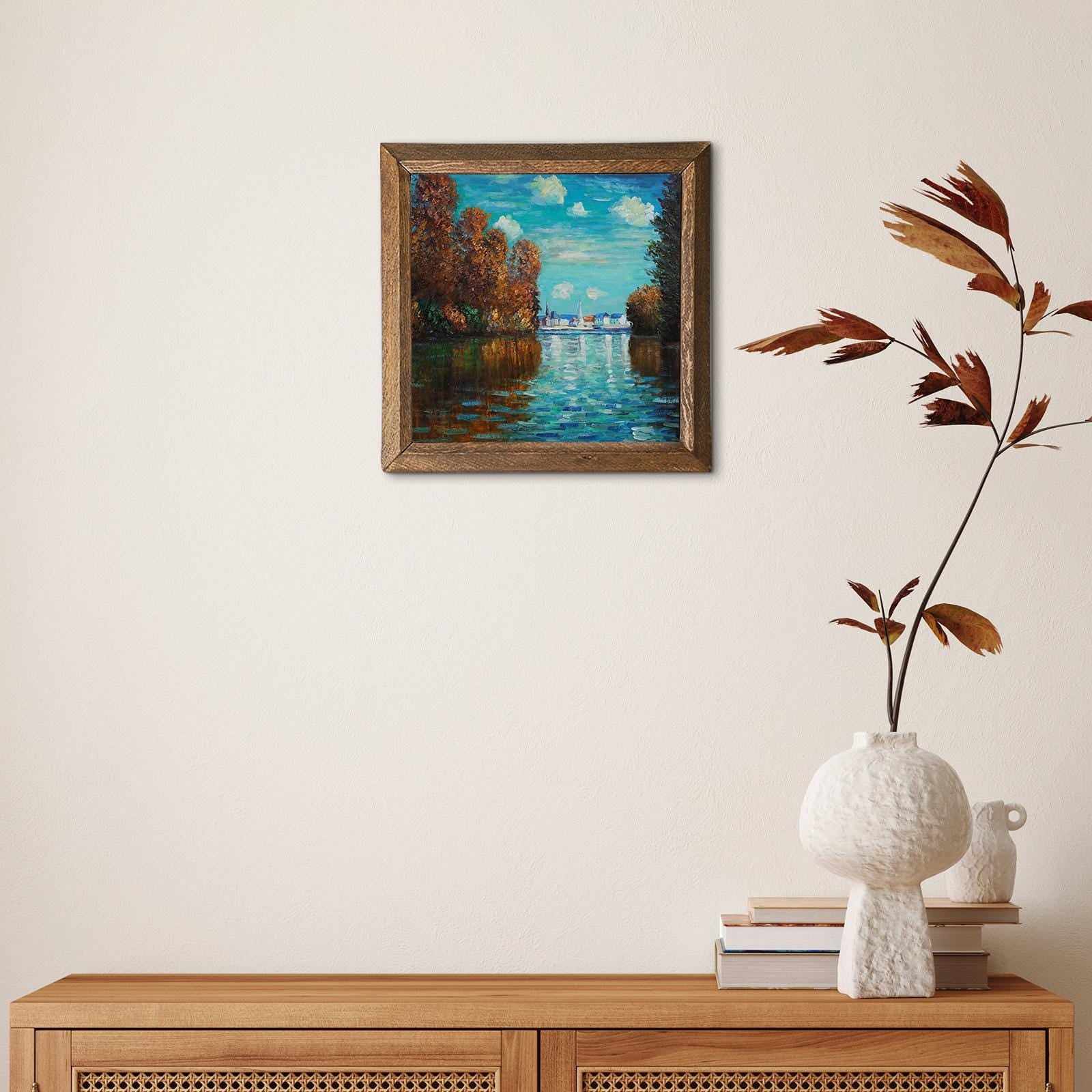 Claude Monet Autumn Effect Stone Wall Art - Claude Monet | Artistry Home