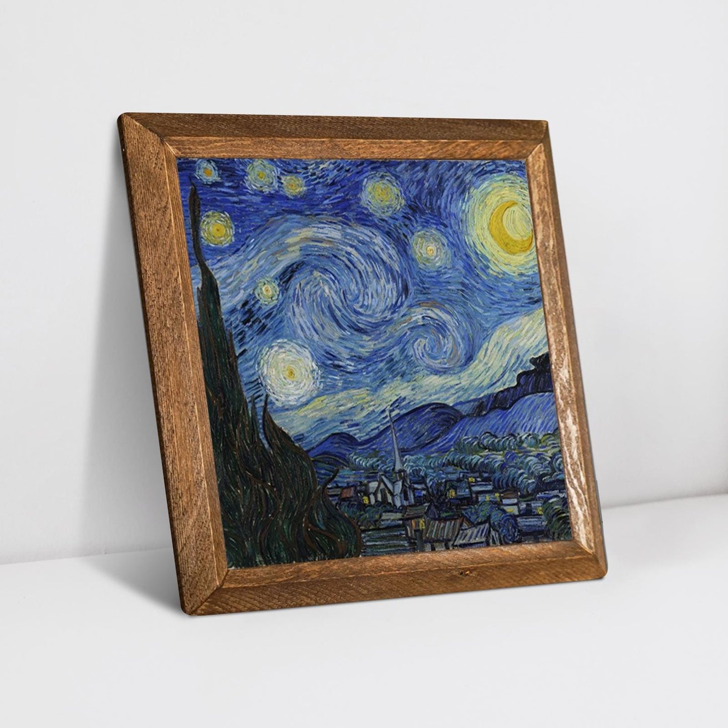 Van Gogh The Starry Night Stone Wall Art - Stone Print | Artistry Home