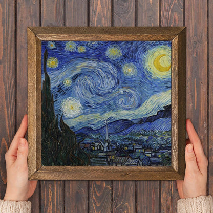Van Gogh The Starry Night Stone Wall Art - Nature | Artistry Home