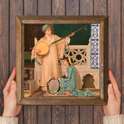 Two Musician Girls Natural Stone Wall Art - Natural Stone | Artistry Home