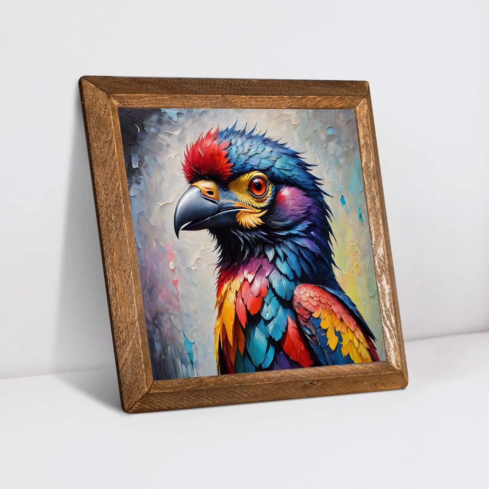 Parrot In Colour Natural Stone Wall Art - Parrot | Artistry Home