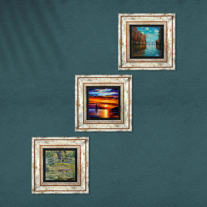Claude Monet Trio Natural Stone Wall Art - Decor | Artistry Home