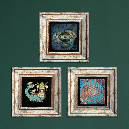 Spiritual Trio Natural Stone Wall Art | Artistry Home