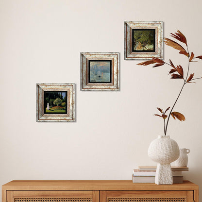 Claude Monet Masterpieces Trio Stone Wall Art - Decor | Artistry Home