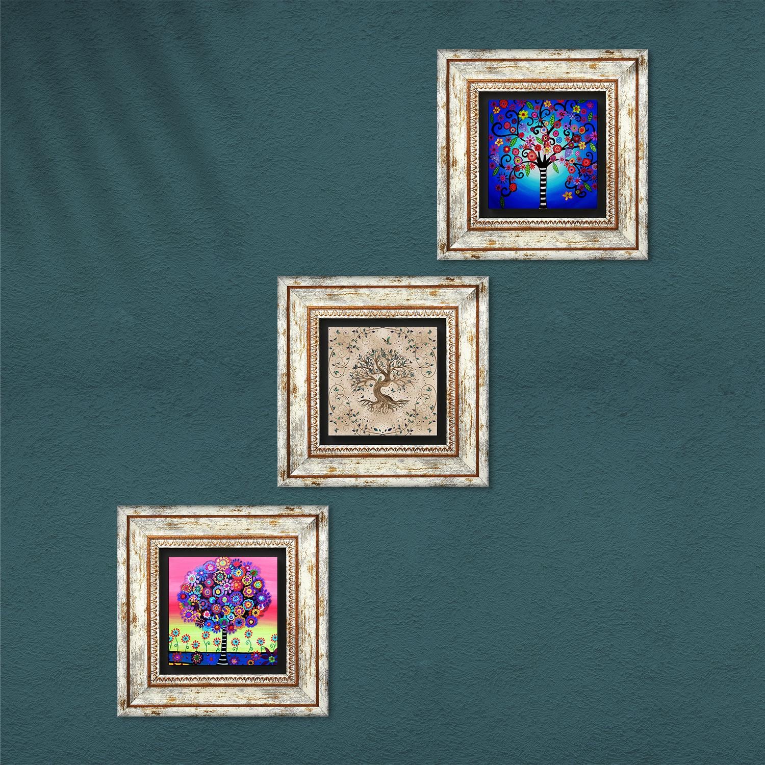 Tree Of Life Trio 2 Stone Wall Art - Nature | Artistry Home