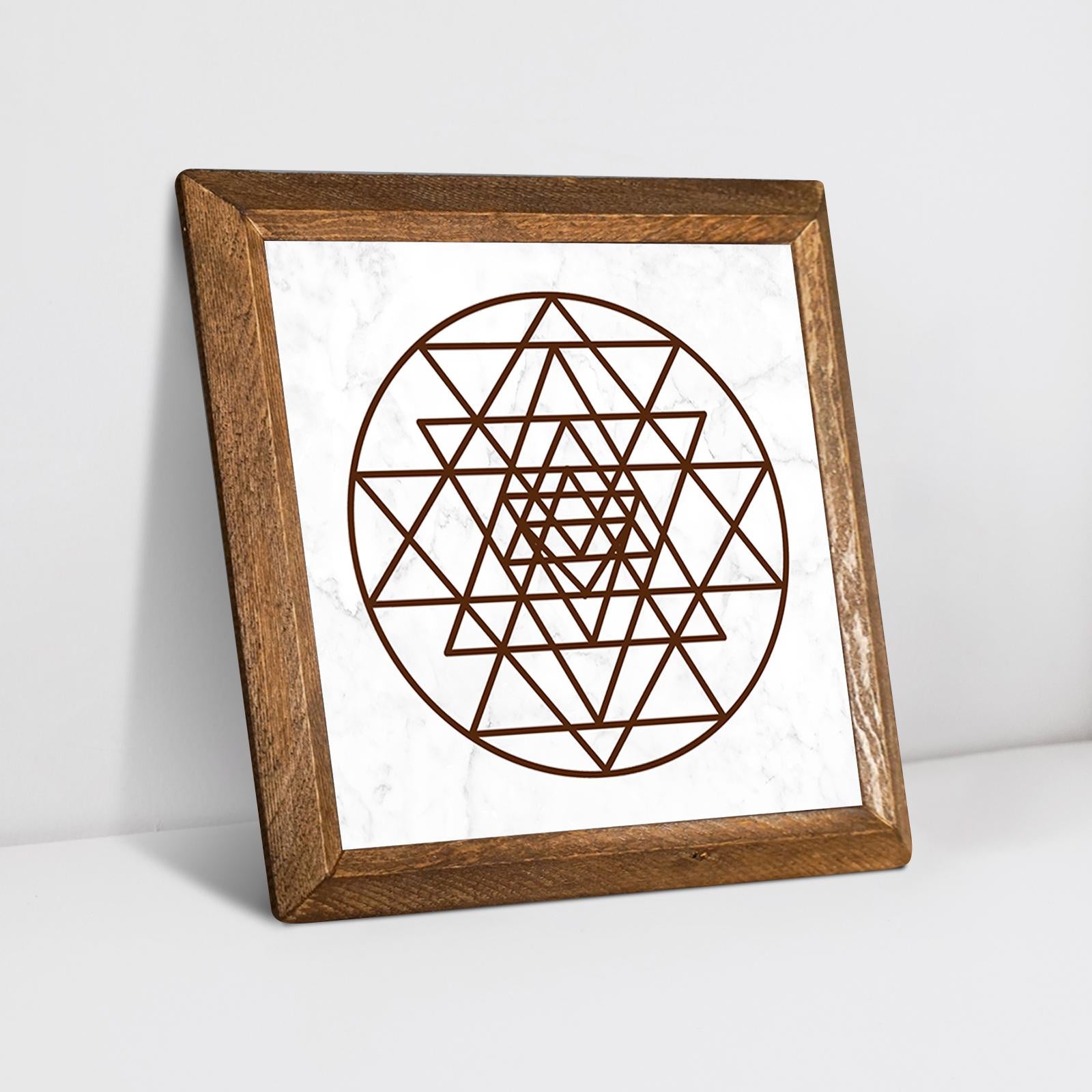 Sri Yantra Natural Stone Wall Art - Sri Yantra | Artistry Home