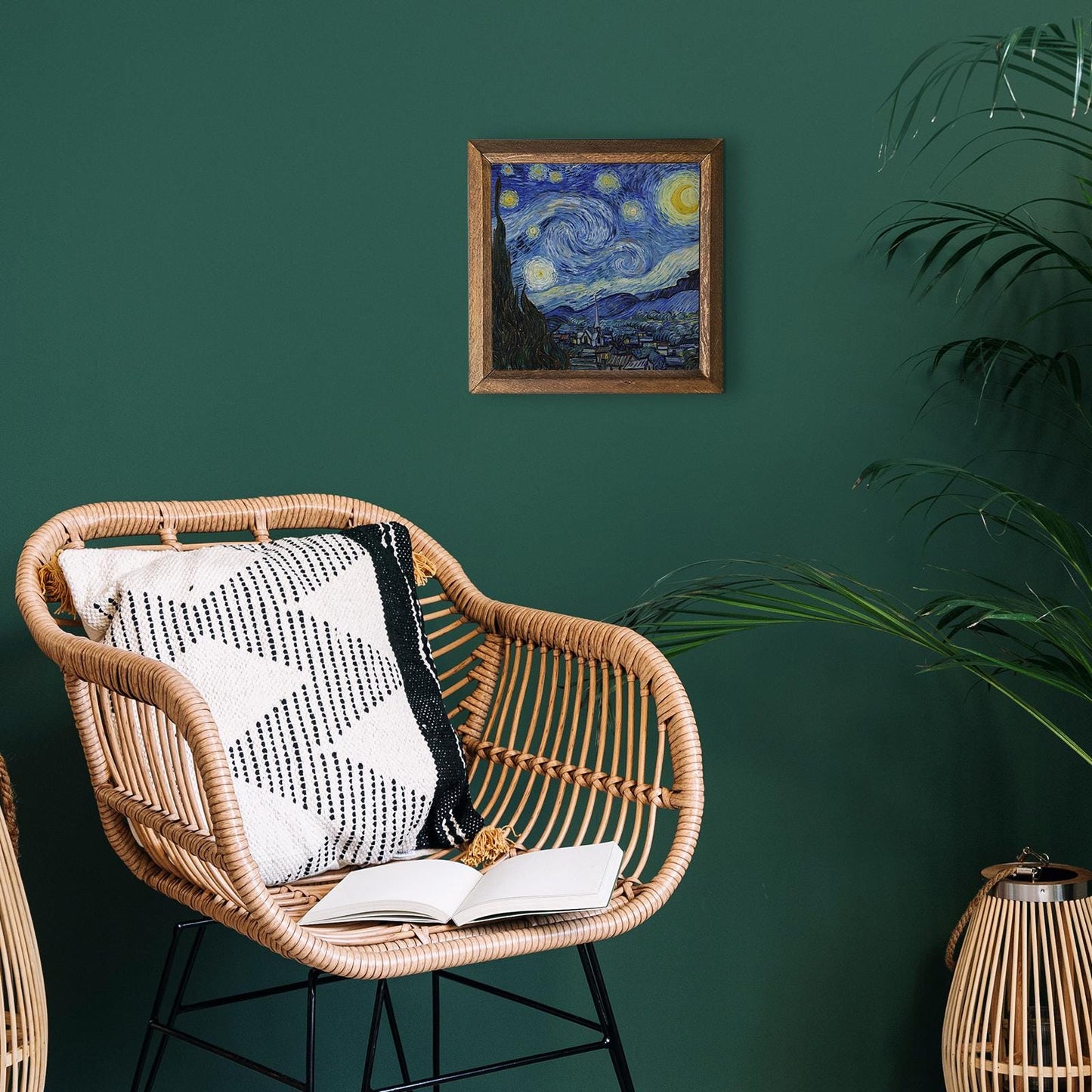 Van Gogh The Starry Night Stone Wall Art - Natural Stone | Artistry Home