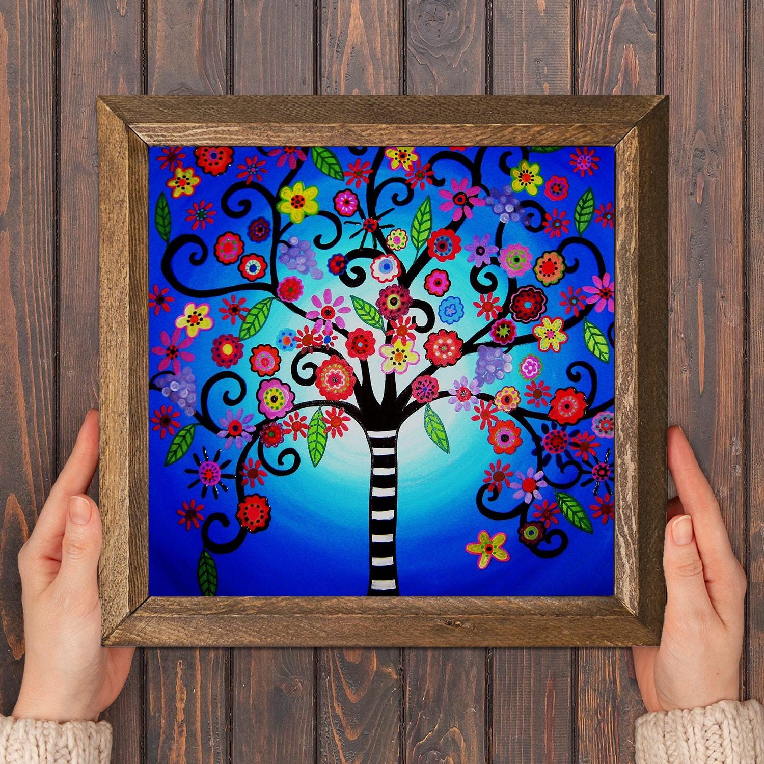 Tree Of Life Rainbow Stone Wall Art - Natural Stone | Artistry Home