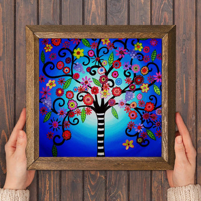 Tree Of Life Rainbow Stone Wall Art - Natural Stone | Artistry Home