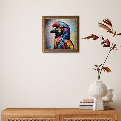 Parrot In Colour Natural Stone Wall Art - Digital Art | Artistry Home