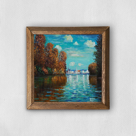 Claude Monet Autumn Effect Stone Wall Art | Artistry Home