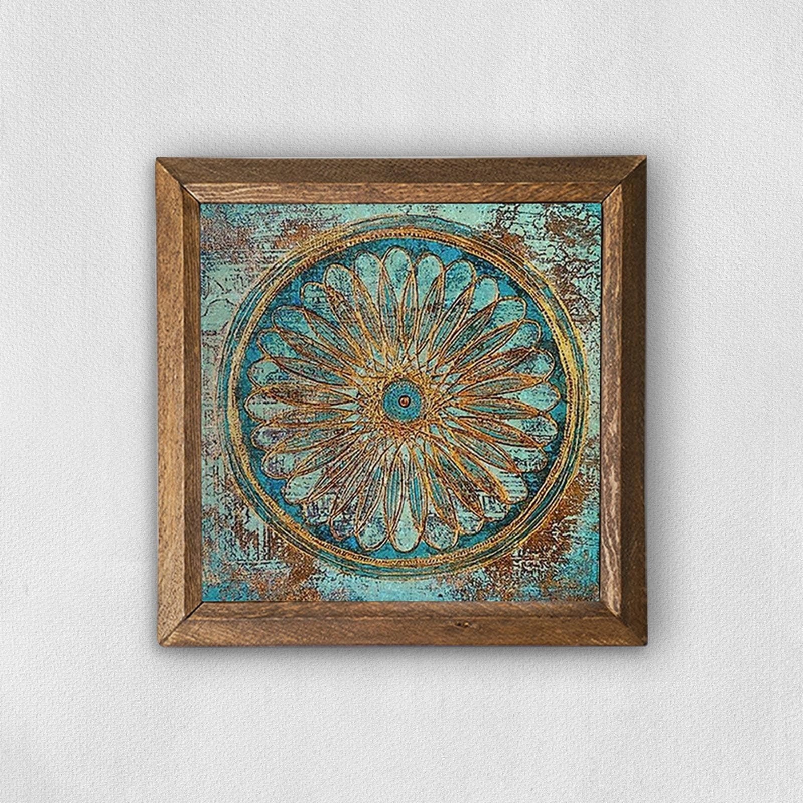 Flower Of Life Natural Stone Wall Art | Artistry Home