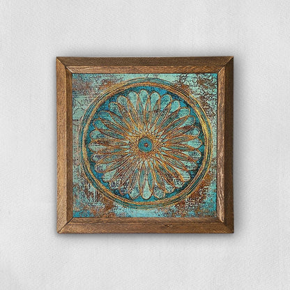 Flower Of Life Natural Stone Wall Art | Artistry Home