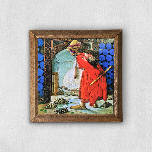 The Tortoise Trainer Natural Stone Wall Art | Artistry Home