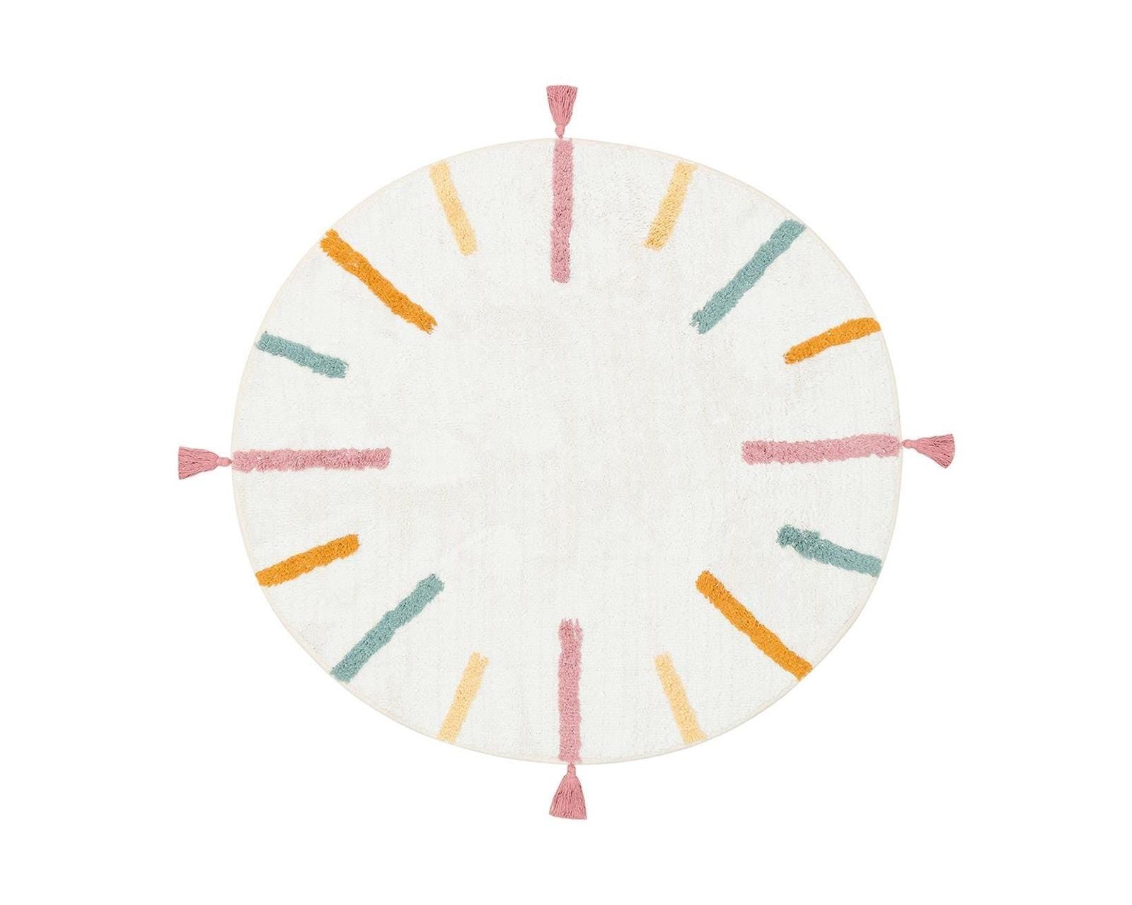 Cotton Boon Stripes Round Rug | Artistry Home