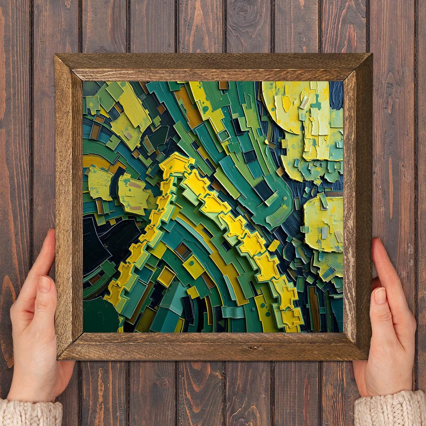 Puzzle Or Not Natural Stone Wall Art - Floral Art | Artistry Home